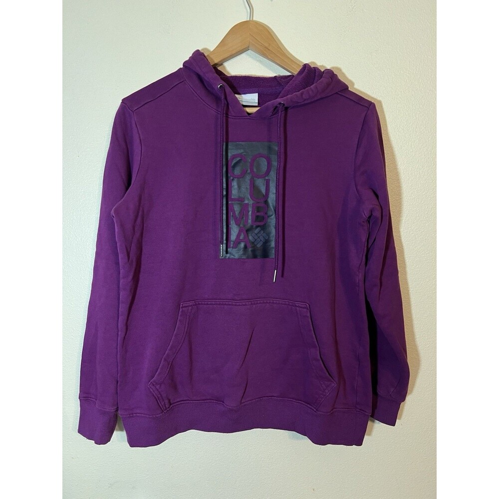 Columbia Women's Hoodie Sweatshirt - purple - Size Medium